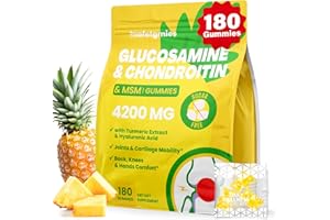 MAFETGMIES Glucosamine Chondroitin Gummies, 4200mg Extra Strength Joint Supplements Glucosamine Chondroitin with MSM & Elderberry for Joint Health, Flexibility, Immune Support for Adults, Men & Women, 180 Count