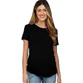 PinkBlush Basic Short Sleeve Maternity Top