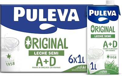 Original Leche Semidesnatada con Vitaminas A y D, Pack 6x1L