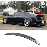 MUTUSAISI Rear Spoiler Fit for Chrysler 300 300C 300S 2011-2023 Accessories | Limited, Touring, Sporty Rear Appearance, More Aerodynamic, Durable ABS Material, Smooth Gloss Black Finish, Tape Install