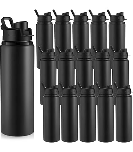 CHENGU 4-Pack Aluminum Water Bottles 20 Oz - Lightweight, Leak Proof With Snap Lid For Gym & Travel - View #3