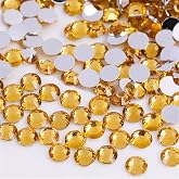 QOGIR 2000pcs SS20 Hotfix Rhinestones - 4.5mm Sapphire Blue Glass Gems For Crafts & Clothing - View #5