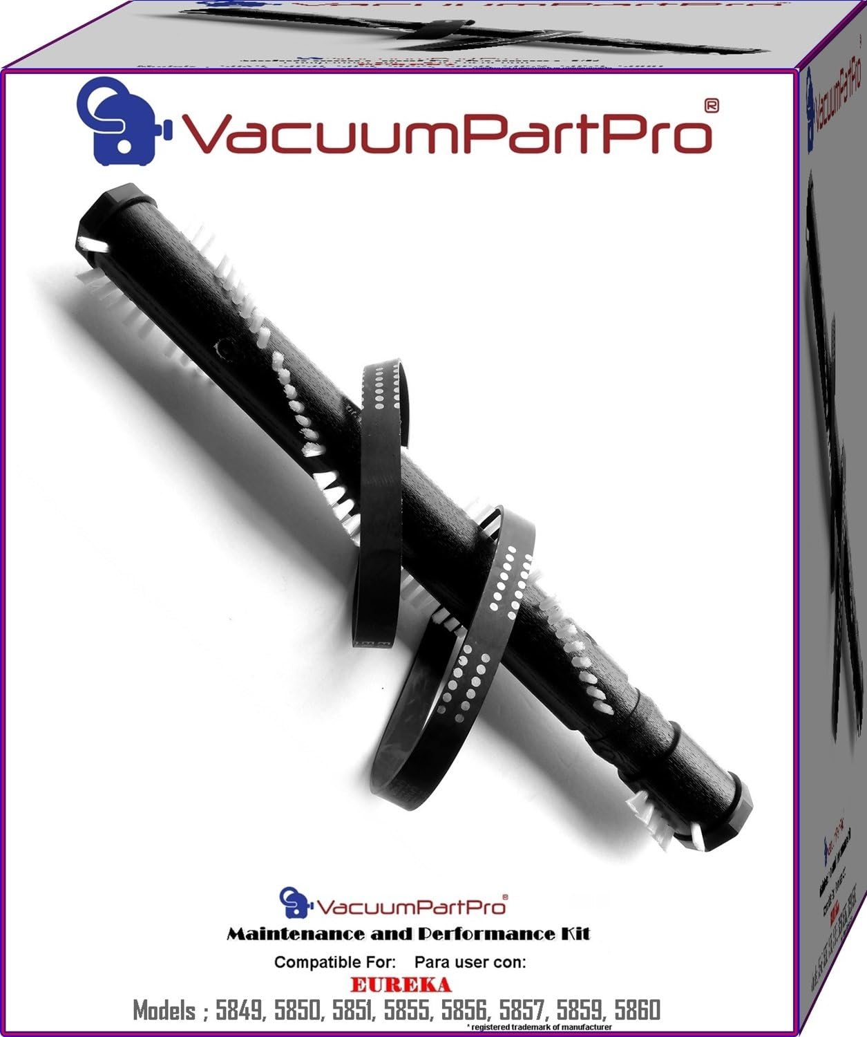 Eureka LiteSpeed, WhirlWind Bagless Upright Vacuum Cleaner Roller Brush and Belt Kit By Vacuum Part Pro®.
