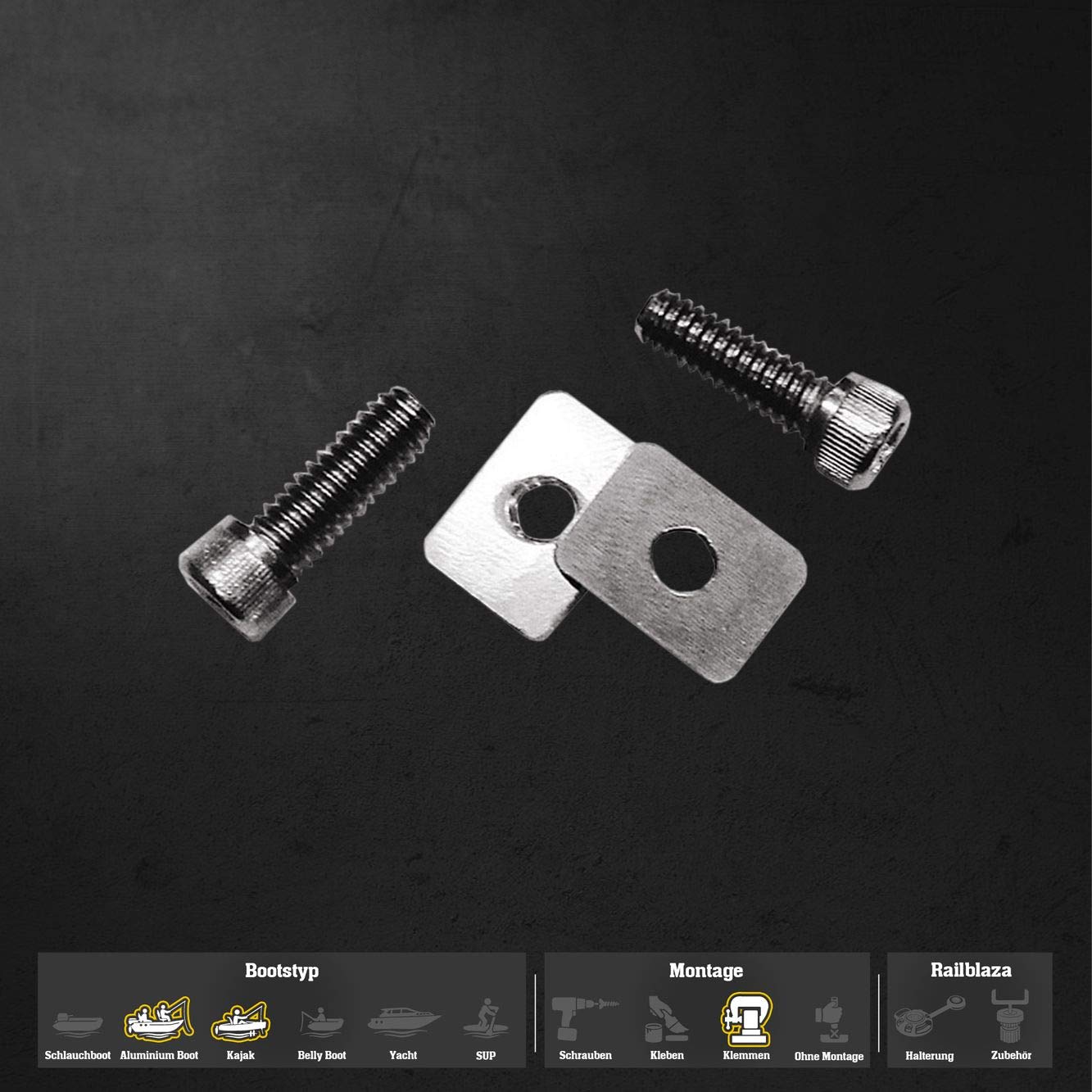 Railblaza 03410411 Kayak Trac Mount Pack - Silver