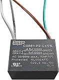 HQRP Ceiling Fan Capacitor CBB61 4.7uf+1uf 4-Wire