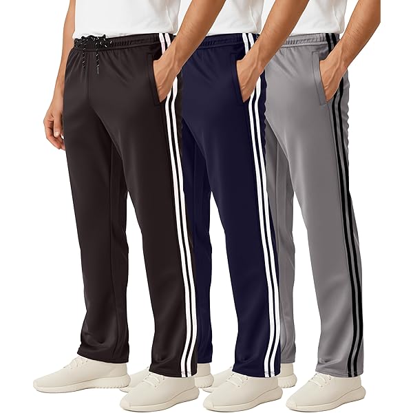 Amazon.com: ZEROWELL Men's Athletic Pants with Zipper Pockets Open