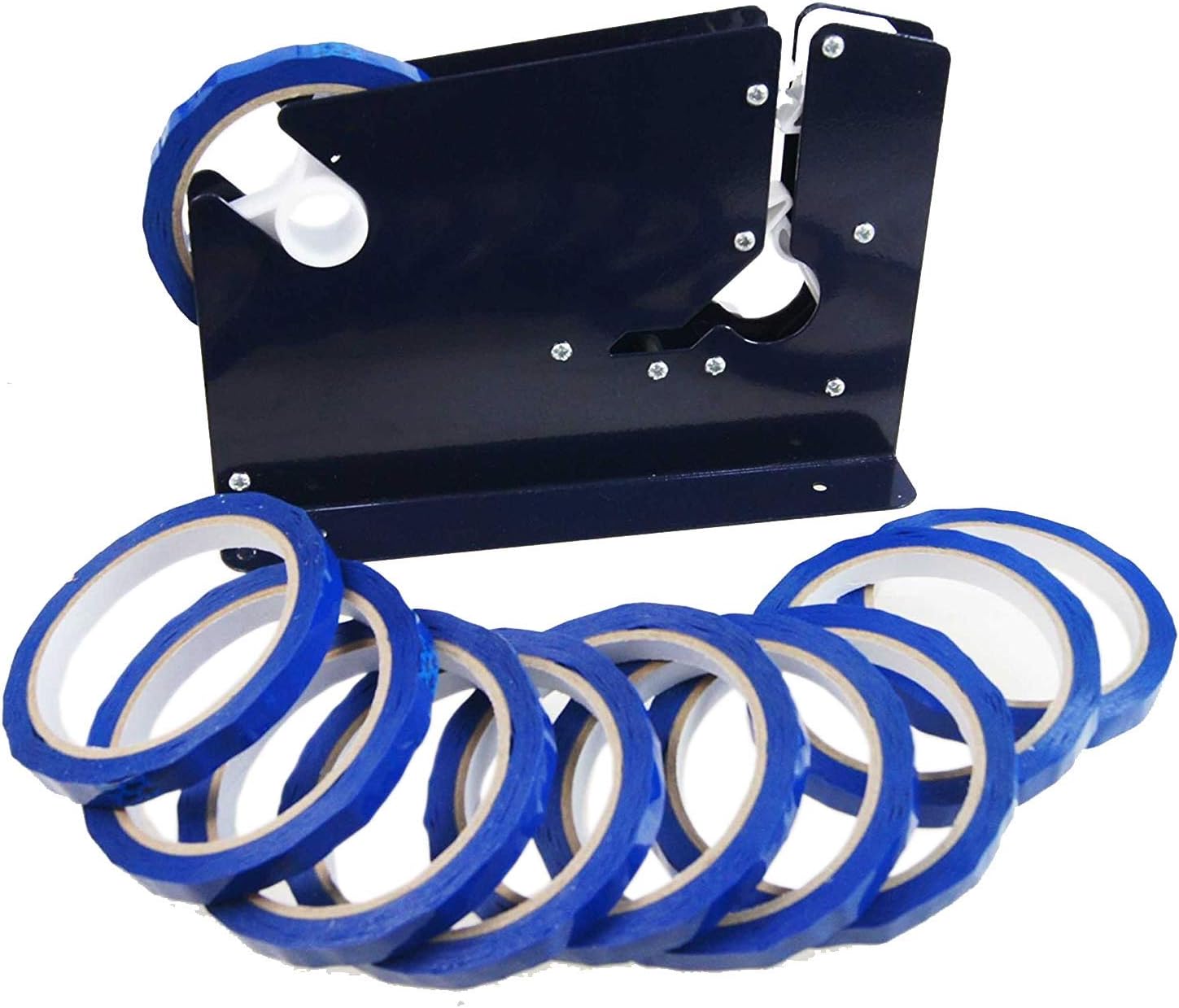 832154 Nylon Bag Neck Sealer Tape Dispenser with 10 Rolls of Tapes Amazon.co.uk DIY & Tools