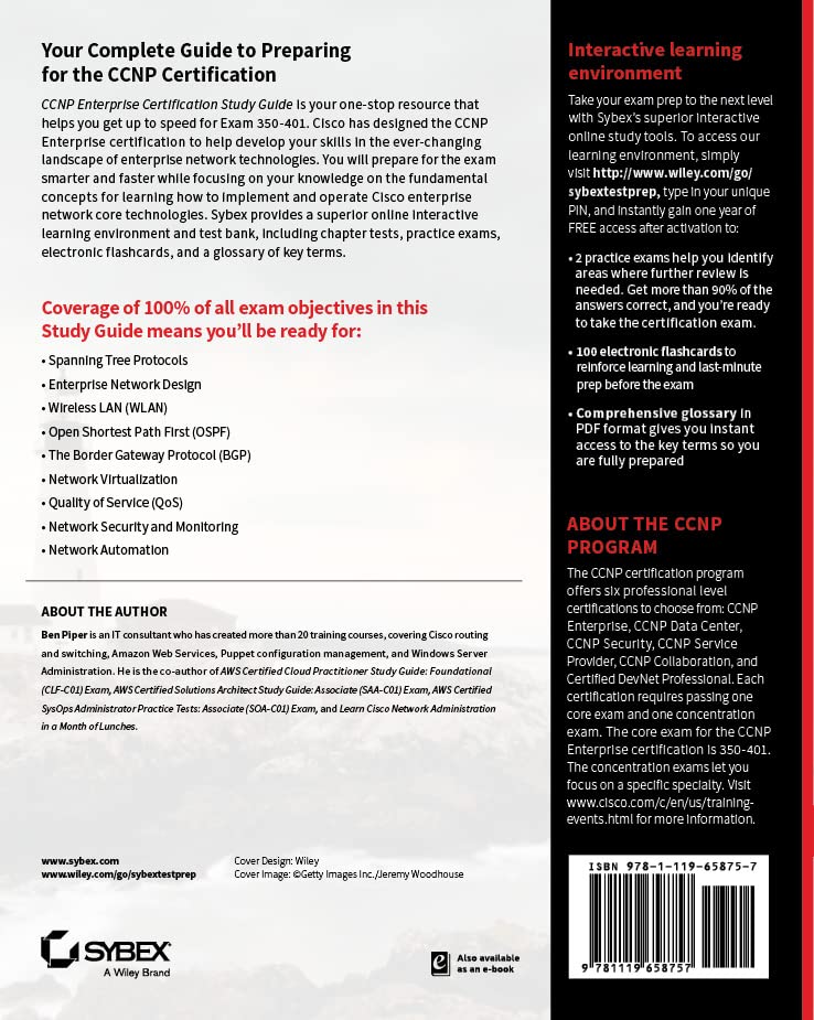 CCNP Enterprise Certification Study Guide: Implementing and Operating Cisco Enterprise Network Core Technologies: Exam 350-401
