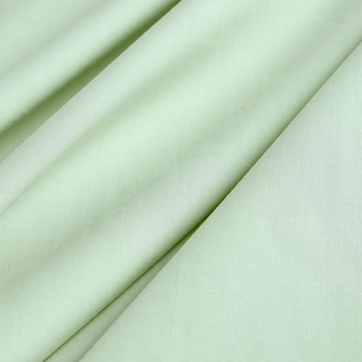 Christy 200TC Organic Double Fitted Sheet | Sage Green | 100% Certified Organic Cotton Bedding | Super Soft and Smooth Bed Linen