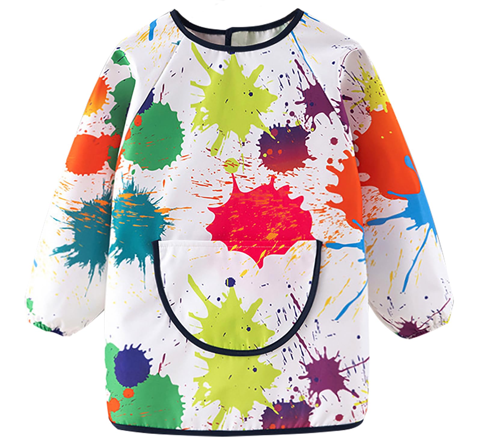 Heyjoin Kids Waterproof Art Smock Graffiti Painting Apron with Long Sleeves for Toddlers & Children (Graffiti-L)