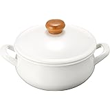 野田琺瑯 キャセロール ポーチカ 20cm IH200V対応 PO-20W