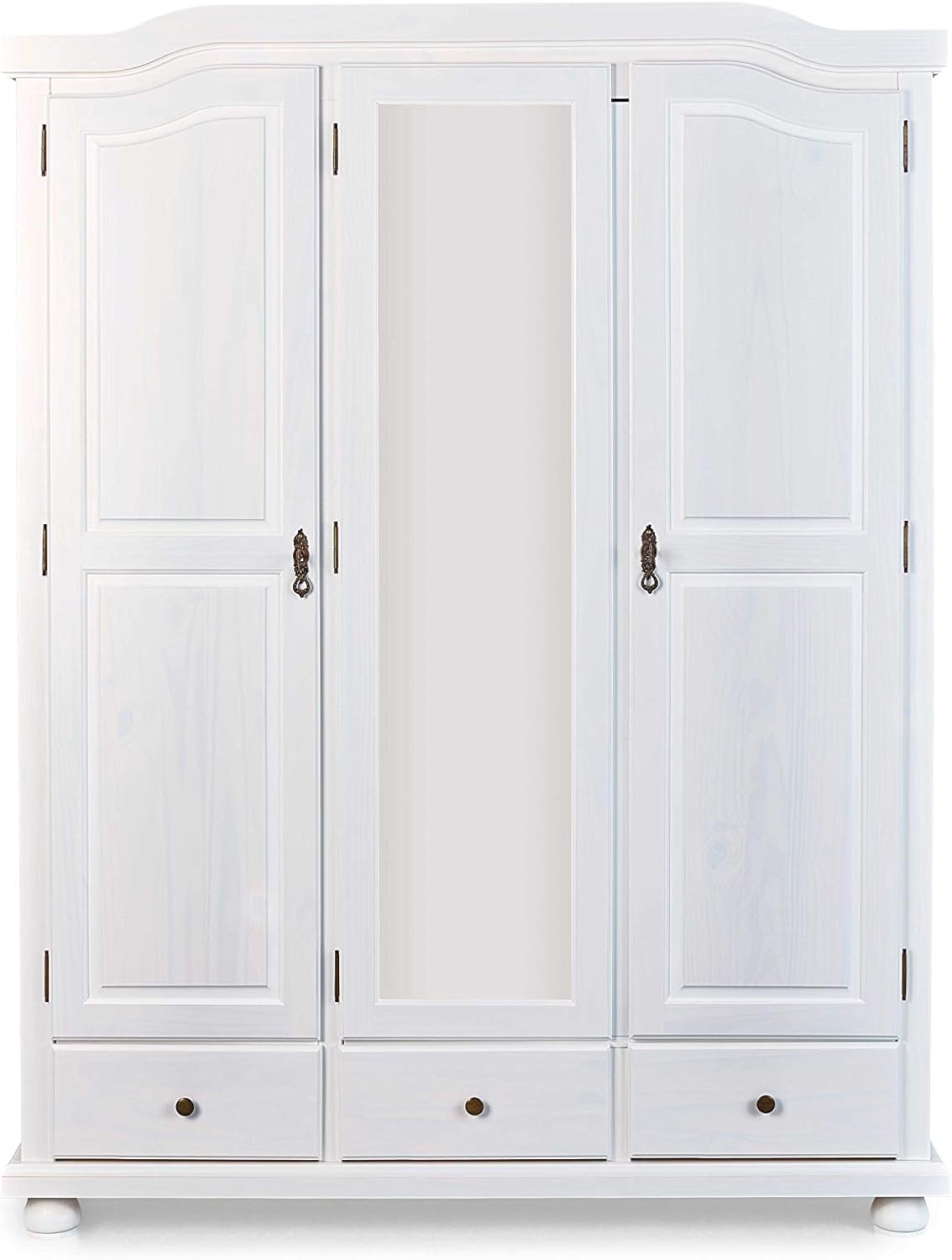 Inter Link Armoire penderie rustique champêtre à portes battantes