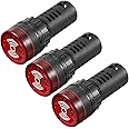 uxcell 3Pcs Red Indicator Light with Buzzer AC/DC 110V, 22mm Panel Mount Flashing Alarm, for Electrical Control Panel, HVAC, DIY Projects
