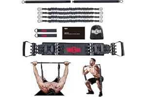 INNSTAR Resistance Bands Bar Exercise Bands Attachment 38" Black Max Load 800lb for Home Gym Workout Full Body Workout Power Lifting Fitness Bar