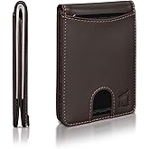 Kingly Cash Pocket Slim Wallet for Men - RFID Blocking Leather Card Holder - Minimalist Men’s Wallet for Front Pockets - Holds 1-15 Cards & Cash - Durable Italian Leather Wallets