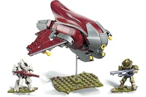 Mega Construx Halo Banshee Breakout Vehicle Halo Infinite Construction Set with Spartan Recon Character Figure, Building Toys for Kids