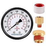 Uharbour Water Pressure Gauge for Gas and Water