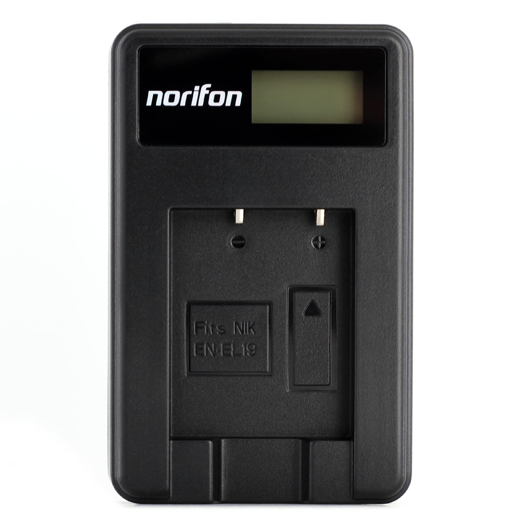 Norifon EN-EL19 LCD USB Charger for Nikon Coolpix S33, S7000, S6900, S2800, S100, S3100, S4100, S4300, S5200, S6500 Camera and More