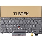 TLBTEK Backlight Laptop Keyboard Replacement with Pointer Compatible with Lenovo IBM Thinkpad T470 T480 A475 A485 Series Laptop