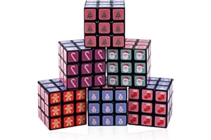 JOLLYFUN 48 Pcs Mini Cubes Bulk, Christmas 1.18 Inch 3x3x3 Puzzle Cube Set, Stocking Stuffers for Kids, Birthday Party Favors, Classroom Prizes, Stress Relief Fidget Toys, Easter Basket Fillers