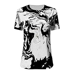 Black Summer Tops for Women 2023 Beach Floral