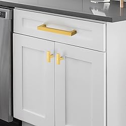 20 Pack Brushed Brass Cabinet Pulls 2 Inch Cabinet