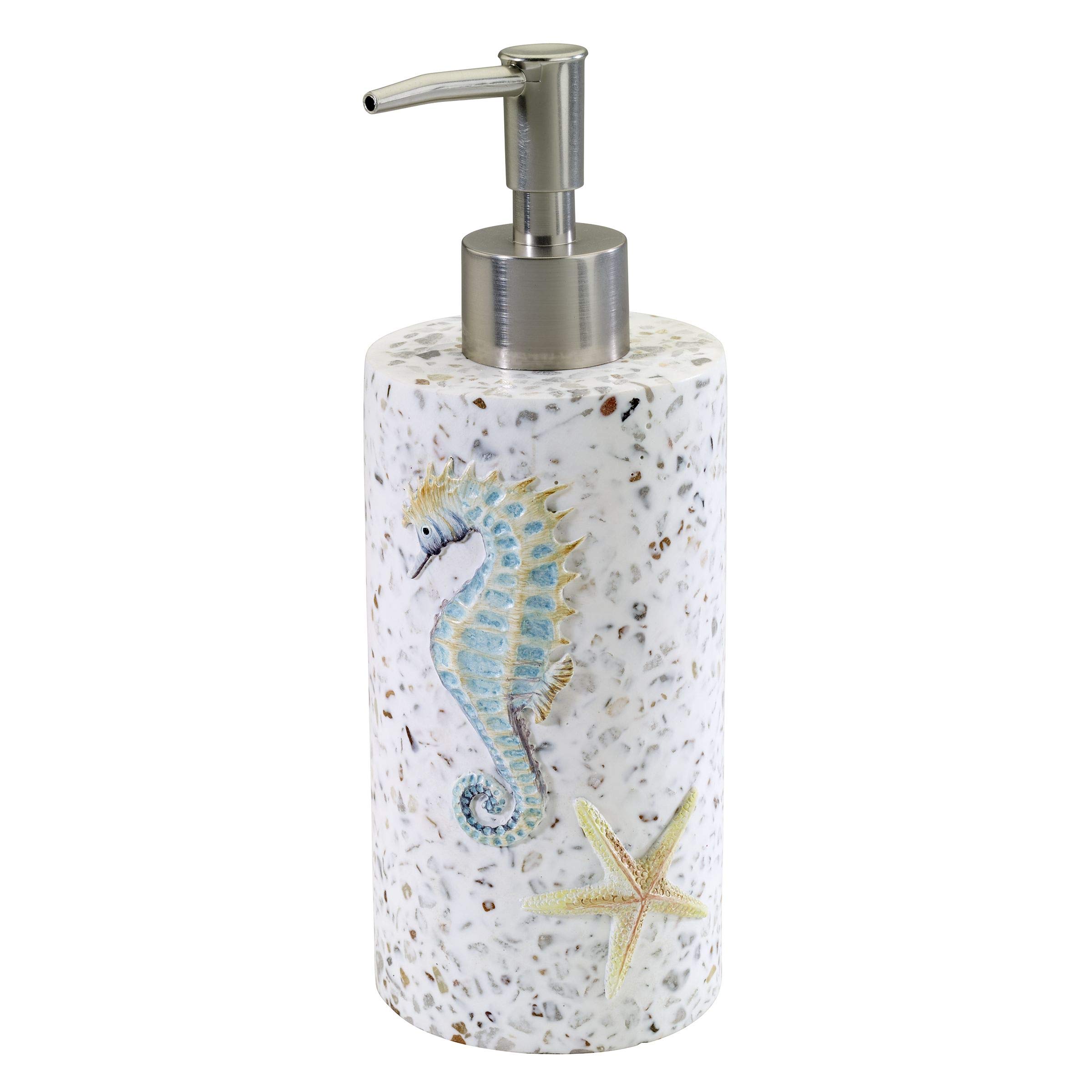 Avanti Linens Coastal Terrazzo Collection, Resin, Multicolor, Lotion Pump