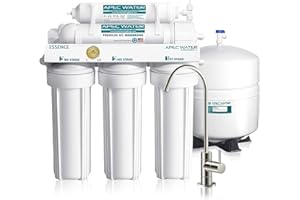 APEC WATER - Reverse Osmosis Water Filter System (ROES-50) Essence Series - 5-Stage Filtration - 50 GPD - Removes 99.99% of Impurities - DIY Install - WQA Certified - Under Sink Reverse Osmosis System