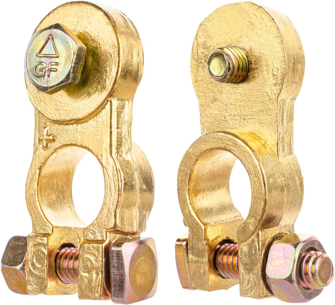 Lifede Battery Terminals,Car Battery Cable Terminal Clamps Connectors,Negative and Positive,Copper,Plastice Cover,Good Contact,Corrosion Resistance,1 Pair, Applicated in Car,Van and More.: Car Electronics