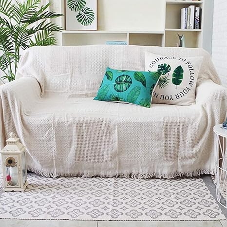 Amazon ナチュラル 北欧 カラー マルチカバー ソファーカバー ナチュラルストライプ チェック ソファカバー アジアン エスニック 一枚布 180 230 長方形 2人掛け ベッドカバー テーブル マルチクロス 西海岸 おしゃれ インテリア ソファカバー マルチカバー オンライン通販