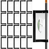 AOZUO 20 Pack Fishing Lure Wraps, Durable Clear PVC Fishing Lure Hook and Loop System Fishing Hook Covers for Keeping Lures Safe and Easily See Lures