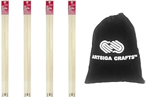 FRANK A. EDMUNDS CO. Frank A. Edmunds Regular Canvas Stretcher Bars 20 Inches x 3/4 Inch 4-Pack with Small Project Bag