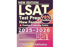 LSAT Test Prep New Format 2025-2026: The Essential Guide to Passing the Exam with Updated Content, Full-Length Practice Tests