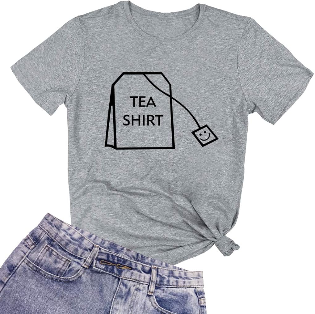 BLACKOO Teen Girl Funny T Shirts Women Cute Tops Junior Graphic Tee