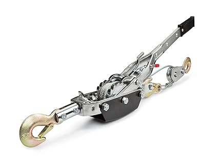 TEKTON 5547 4 Ton Dual Gear Power Pullers with 3 Hooks