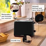 Bosch MyMoment Infuse Compact 2-Slice Toaster Matte Black view 3