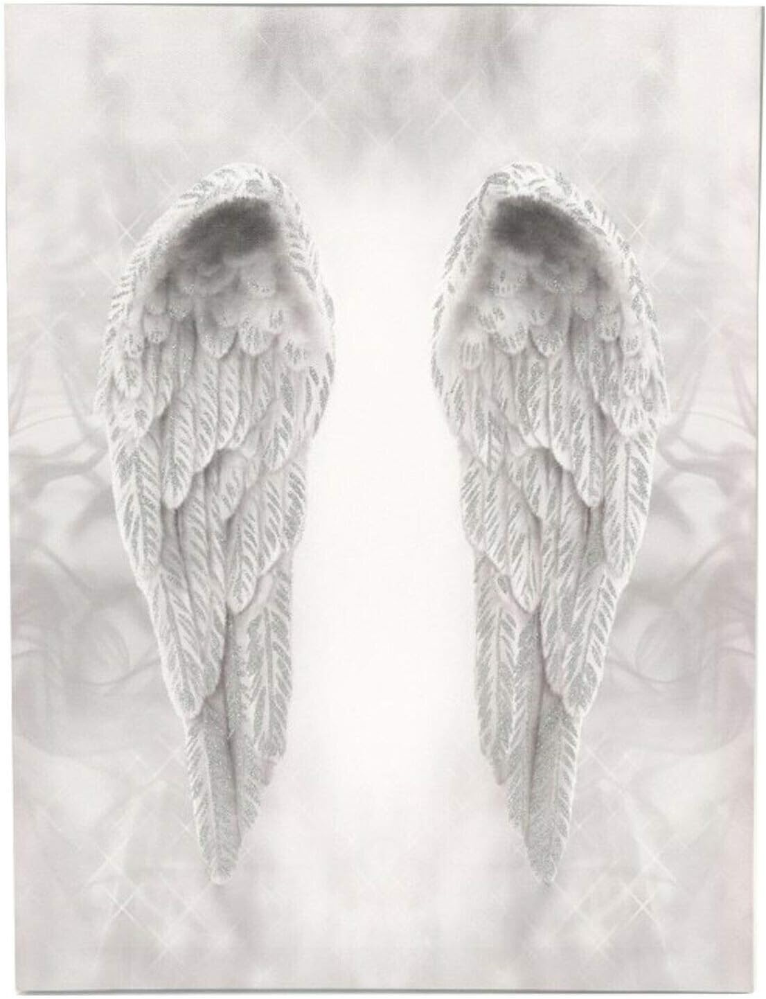 Online Street Glitter Angel Wings Canvas Wall Art Hanging