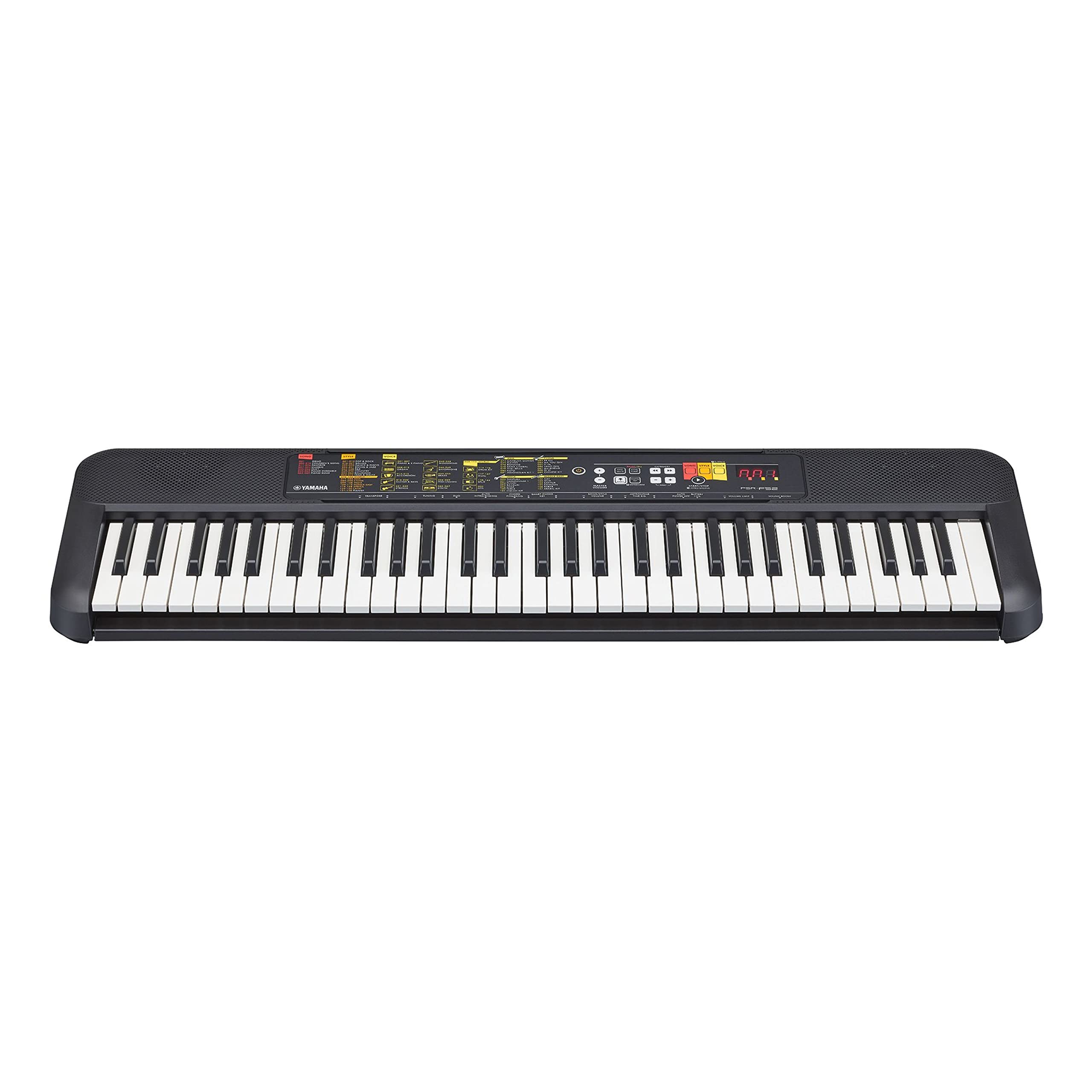 Yamaha PSR-F52 Digital Keyboard Black - Compact Digital Keyboard for Beginners with 61 Keys, 144 Instrument Sounds and 158 Accompaniment Styles