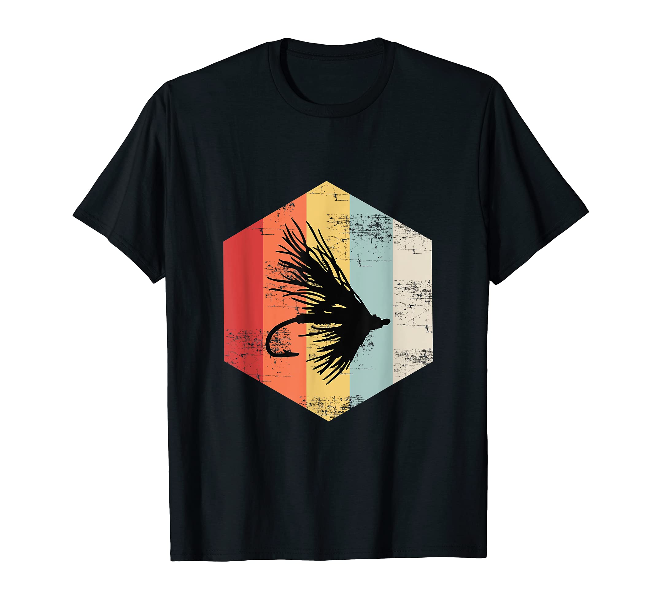 Vintage Retro Fly Fishing Lure Anglers T-Shirt