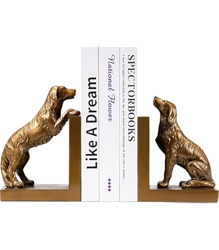 コリー犬 磁器ブックエンド Collie dog bookends Collie Rough – Bookends – Dannyquest Designs