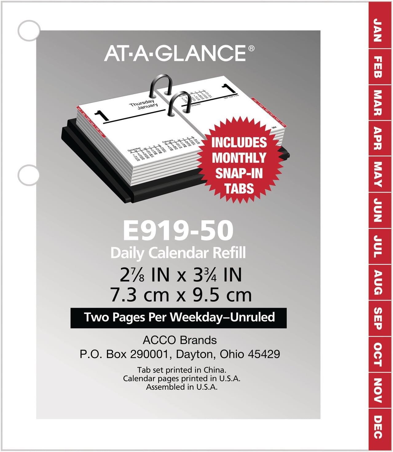 Best At-A-Glance 2019 Daily Desk Calendar