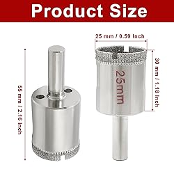 Hordion 6 Pcs 25mm / 1 Inch Diamond Drill Bit Tile