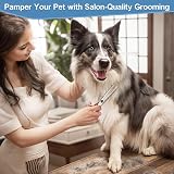Gimars 6 in 1 Dog Grooming Scissors 4CR Stainless Steel Safety Tip Set view 7