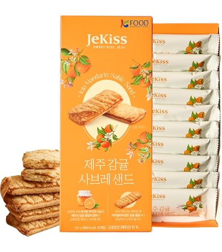 Amazon.com: Korean Food JEKISS Jeju Island Hallabong Cookies (16