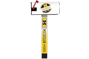 R AND R IMPORTS Michigan Wolverines Magnetic Mailbox Cover 2-Pack Mailbox Post Cover Officially Licensed Collegiate Product