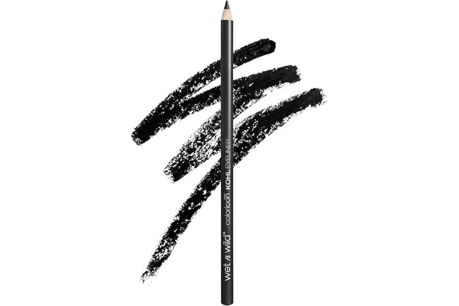 wet n wild Color Icon Kohl Eyeliner Pencil – Rich Hyper-Pigmented Color, Smooth Creamy Application, Long-Wearing Matte Finish Versatility, Cruelty-Free – Baby’s Got Black