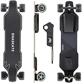 Dnaskate V4/V20 Electric Skateboard with Remote, 28 Mph Top Speed,22 Miles Range,1200W Hub-Motor, Longboard Skateboard for Adults ＆Teens