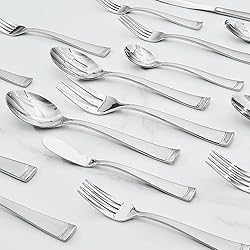 KINGSTONE Silverware Set, 20-Piece Flatware Set for