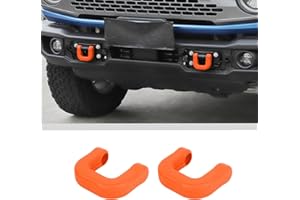 JWWY Front Bumper Tow Hook Covers Tow Trailer Hitch Receiver Cover Towing Hitch Rubber Sleeve Protector Cover Trim Fit for 20