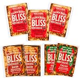 Cheese Bros. Golden Baked Bliss Cheese | Made in Wisconsin | Heat &amp; Eat | Variety Pack with Original, Bacon, Italian | 7 Pack
